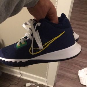 Dark Blue, Yellow, Green and Red Nike Shoes